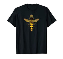 Load image into Gallery viewer, Vintage Queen Bee Cool Crown Bee Beekeeping Beekeeper T-Shirt