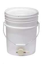 Load image into Gallery viewer, Little Giant Plastic Honey Bucket Bucket with Honey Gate for Beekeeping (5 Gallon) (Item No. BKT5)
