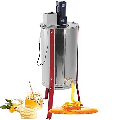 EWYI Electric Honey Extractor 2 Frame Separator Stainless Steel Honeycomb Spinner Drum, Beekeeping Pro Apiary Centrifuge Equipment Suitable for Beekeepers 3 Frame