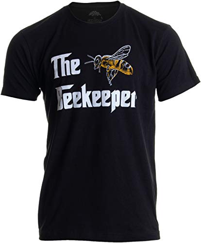 The Beekeeper | Bee Keeper Keeping Apiary Cool Funny Joke Men Women T-Shirt-(Adult,S) Black