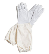Load image into Gallery viewer, FOREST BEEKEEPING SUPPLY - Goatskin Leather Beekeeper&#39;s Glove with Long Canvas Sleeve &amp; Elastic Cuff. Keystone Thumb and Dexterity (Medium)
