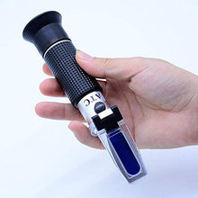 Load image into Gallery viewer, aichose Brix Refractometer with ATC, Dual Scale - Specific Gravity &amp; Brix, Hydrometer in Wine Making and Beer Brewing, Homebrew Kit
