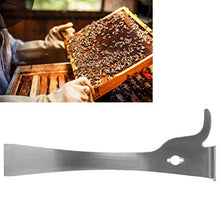 Load image into Gallery viewer, Hineges Multifunction Bee Hive Tools Scraper with Wooden Handle and 7 Functions Stainless Steel Beekeeping Hive Scraper Tool Professional Beekeeping Equipment