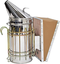 Load image into Gallery viewer, VIVO Stainless Steel Bee Hive Smoker with Heat Shield, Beekeeping Equipment BEE-V001