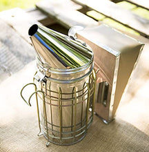 Load image into Gallery viewer, VIVO Stainless Steel Bee Hive Smoker with Heat Shield, Beekeeping Equipment BEE-V001