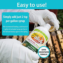 Load image into Gallery viewer, HIVE ALIVE Bee Food Supplement - Natural Honey Bee Liquid Feed Enhancer - Organic Beekeeping Autumn Spring Feeding - Lower Winter Mortality, Improve Colony Health, Honey Production (500 ml, 50 Hives)