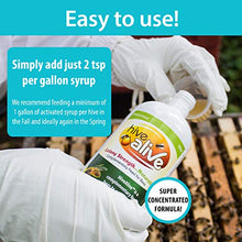 Load image into Gallery viewer, HIVE ALIVE Bee Food Supplement - Natural Honey Bee Liquid Feed Enhancer - Organic Beekeeping Autumn Spring Feeding - Lower Winter Mortality, Improve Colony Health, Honey Production (100 ml, 10 Hives)