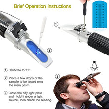 Load image into Gallery viewer, aichose Brix Refractometer with ATC, Dual Scale - Specific Gravity & Brix, Hydrometer in Wine Making and Beer Brewing, Homebrew Kit