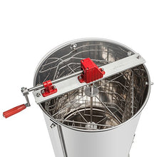 Load image into Gallery viewer, VINGLI Upgraded 4 Frame Honey Extractor Separator,304 Food Grade Stainless Steel Honeycomb Spinner Drum Manual Crank With Adjustable Height Stands,Beekeeping Pro Extraction Apiary Centrifuge Equipment