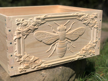 Load image into Gallery viewer, Bee Hive Deep 9 5/8 BeeHive Body ONLY with 3D Relief #CNC Carving (Assembled) Langstroth