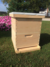 Load image into Gallery viewer, 2 Deep Complete Bee Hive kit w/Frames &amp; Foundations Un-Assembled Langstroth
