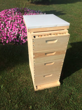 Load image into Gallery viewer, Bee Hive 2 Deep 2 Medium Complete BeeHive kit w/Frames &amp; Foundations (Un-Assembled) Langstroth
