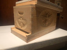 Load image into Gallery viewer, Bee Hive 3D Relief #CNC Carving Honey Bee on a BeeHive Un-Assembled 10/Frame Beekeeping Equipment  Langstroth
