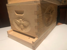 Load image into Gallery viewer, Bee Hive 3D Relief #CNC Carving Honey Bee on a BeeHive Un-Assembled 10/Frame Beekeeping Equipment  Langstroth