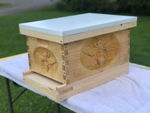 Load image into Gallery viewer, Bee Hive 3D Relief #Cnc Carving Honey Bee on a BeeHive Assembled 10/Frame Beekeeping Equipment  Langstroth