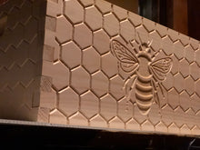 Load image into Gallery viewer, Bee Hive Deep 9 5/8 BeeHive Body ONLY Honey Comb #CNC Engraving on All 4 Sides (UN-Assembled) Langstroth