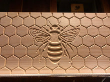Load image into Gallery viewer, Bee Hive Deep 9 5/8 BeeHive Body ONLY Honey Comb #CNC Engraving on All 4 Sides (UN-Assembled) Langstroth