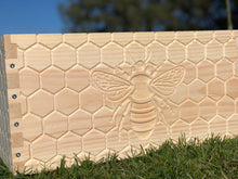 Load image into Gallery viewer, Bee Hive Deep 9 5/8 BeeHive Body ONLY Honey Comb #CNC Engraving on All 4 Sides (Assembled) Langstroth
