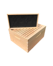 Load image into Gallery viewer, Bee Hive deep 9 5/8 brood body w/Foundations Un-Assembled