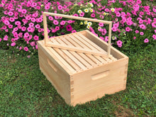 Load image into Gallery viewer, 2 Deep &amp; 1 Medium w/Frames Beekeeping Bee Hive kit Un-Assembled Langstroth
