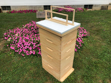 Load image into Gallery viewer, Bee Hive 2 Deep &amp; 3 Medium w/Frames Beekeeping BeeHive kit Un-Assembled Langstroth
