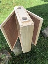 Load image into Gallery viewer, Observation Bee Hive Holds 12 Medium Frames with Double-side Plexi glass doors Fully Assembled FRAMES NOT INCLUDED
