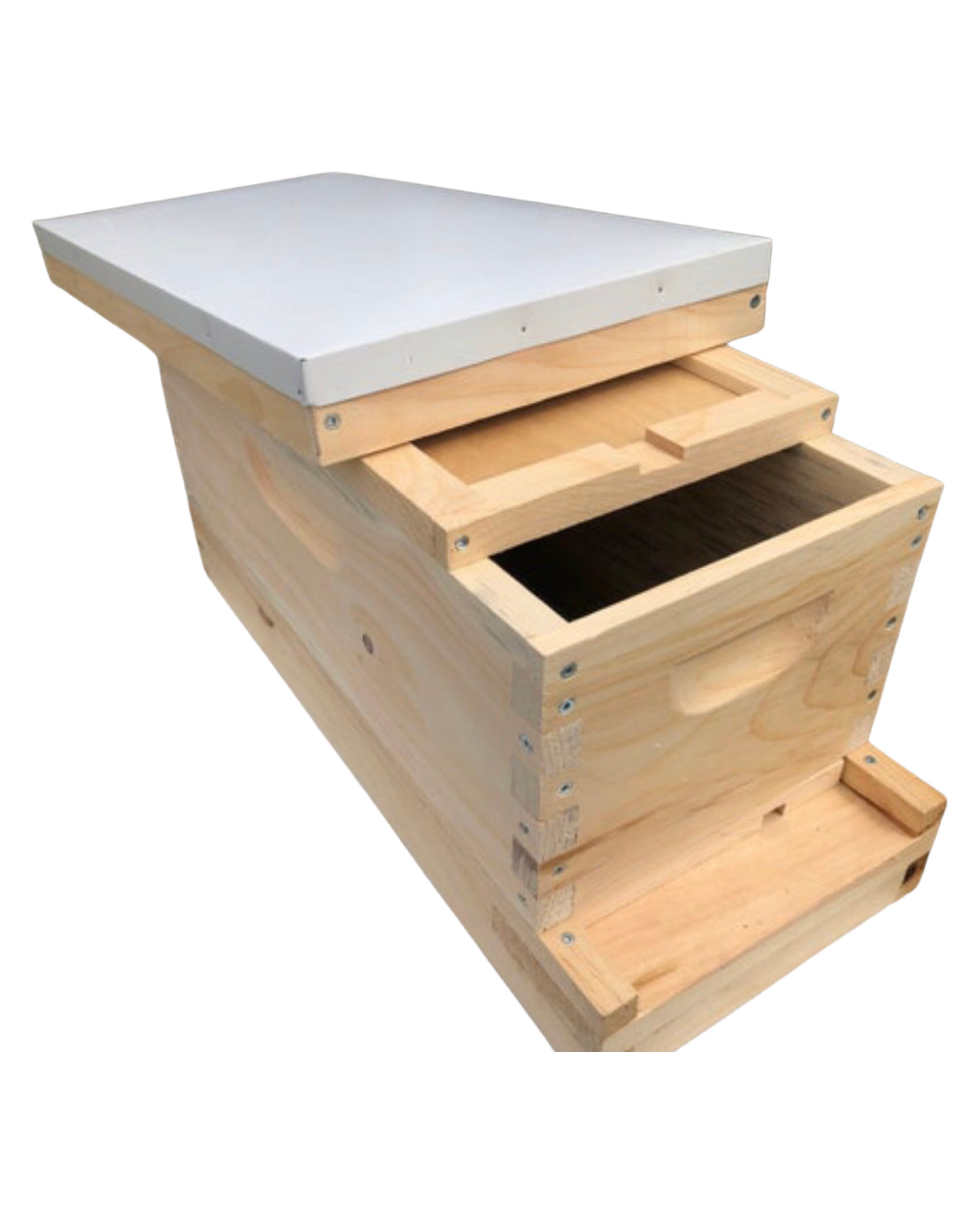 5 Frame Medium 6 5/8 Nuc Body Only Bee Hive (Un-Assembled