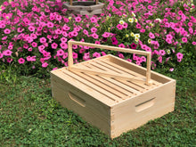 Load image into Gallery viewer, 6 5/8 Honey Super Bee Hive body w/Frames (Un-Assembled)