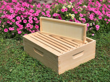 Load image into Gallery viewer, 1 Medium 6 5/8 complete bee hive w/Frames &amp; Foundations Assembled Langstroth
