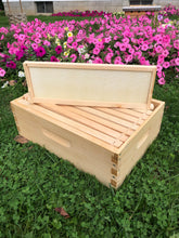 Load image into Gallery viewer, 3 Medium (6 5/8) Complete Bee Hive kit (Un-Assembled) Langstroth
