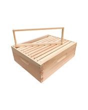 Load image into Gallery viewer, 6 5/8 Honey Super Bee Hive body w/Frames (Un-Assembled)