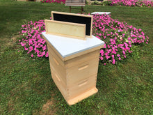 Load image into Gallery viewer, 2 Deep 1 Medium Complete Bee Hive w/Frames &amp; Foundations (Assembled) Langstroth
