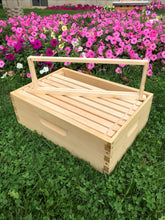 Load image into Gallery viewer, 6 5/8 Honey Super Bee Hive body w/Frames (Un-Assembled)
