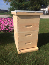 Load image into Gallery viewer, 4 medium ( 6 5/8 ) Bee Hive w/Frames &amp; Foundations UnAssembled Langstroth
